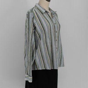 Columbia Multicolor Striped Button-Down Shirt
